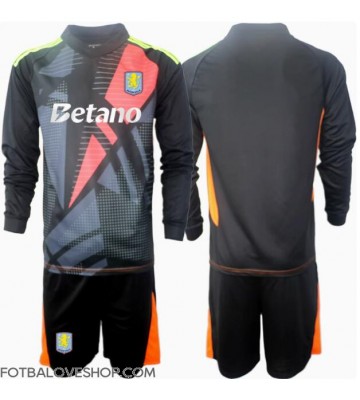 Aston Villa Brankářské Dětské Venkovní Dres 2024-25 Dlouhý Rukáv (+ trenýrky)